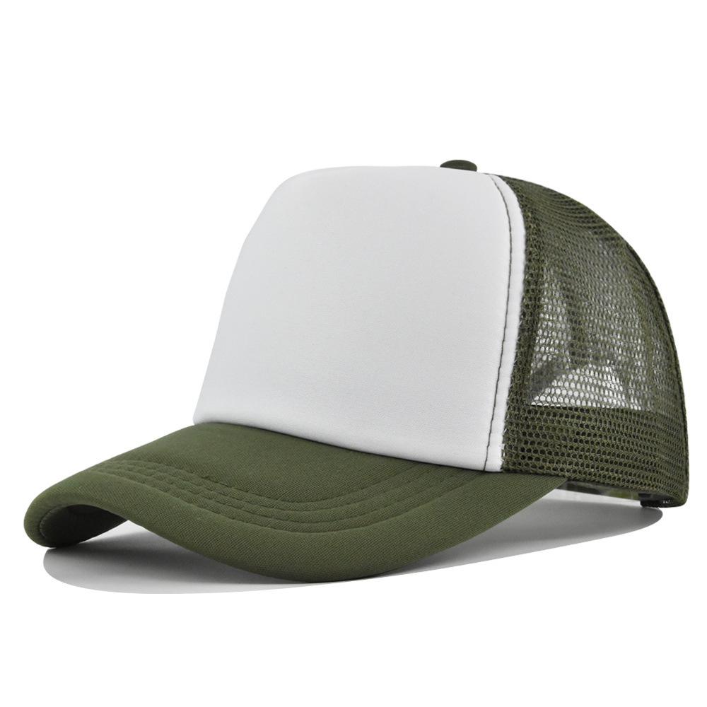 Fashion Desgin Solid Color Sponge Baseball Cap Net Cap Curved Brim Hat Sun Hat Light Mesh Sun Cap Outdoor Women Men