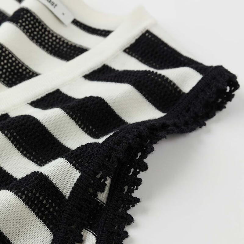 Broadcast Women's Striped V-Neck Knit Vest