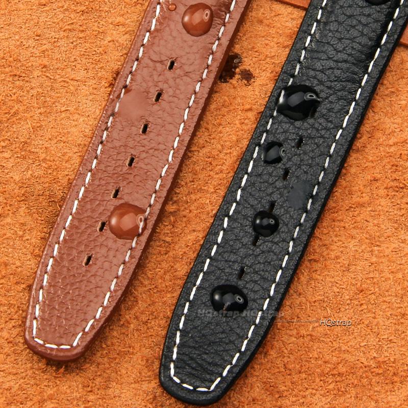 17mm Echtes Lederarmband für Swatch Armband Litschi Uhrarmband Armband Braun Uhrenarmbänder Damen Herren Uhr Gürtel Zubehör