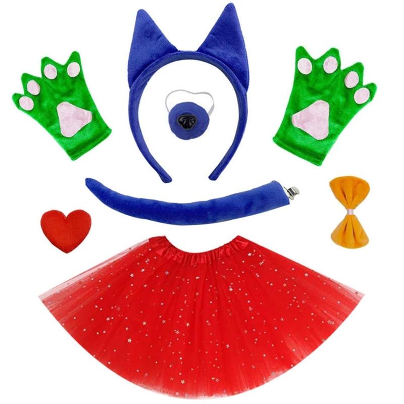 Tecknade Katter Hundar Åsnor Kostymtillbehör För Barn Pojke Flicka Halloween Cosplay Födelsedag Jul Rollek