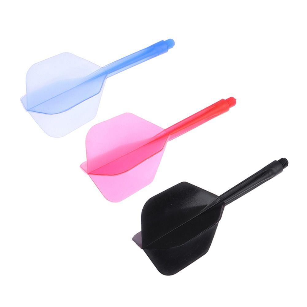 3PCS Plastic Shafts Darts Tail Anti-fall Darts Flights Dart Leaves Table Games