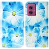 For Motorola Moto G55 5G Case Pattern PU Leather Flip Phone Cover