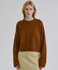 Step Around Baby Alpaca Rib Line Drop Knit_Brown