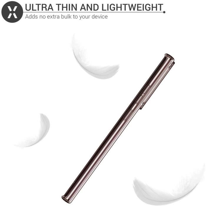 Case for Samsung Galaxy Note 20 Transparent Gel Silicone TPU Soft Ultra Thin Slim Protection Compatible Wireless Charging Case