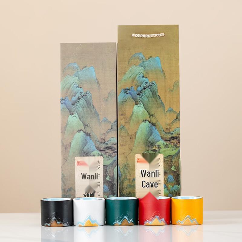 

Light Luxury Ceramic Miles of Rivers and Mountains Master Tea Set