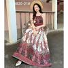 Beach dress cotton and silk printed suspender dress Hawaiian wind island Yunnan travel vacation dress artificial cotton fresh