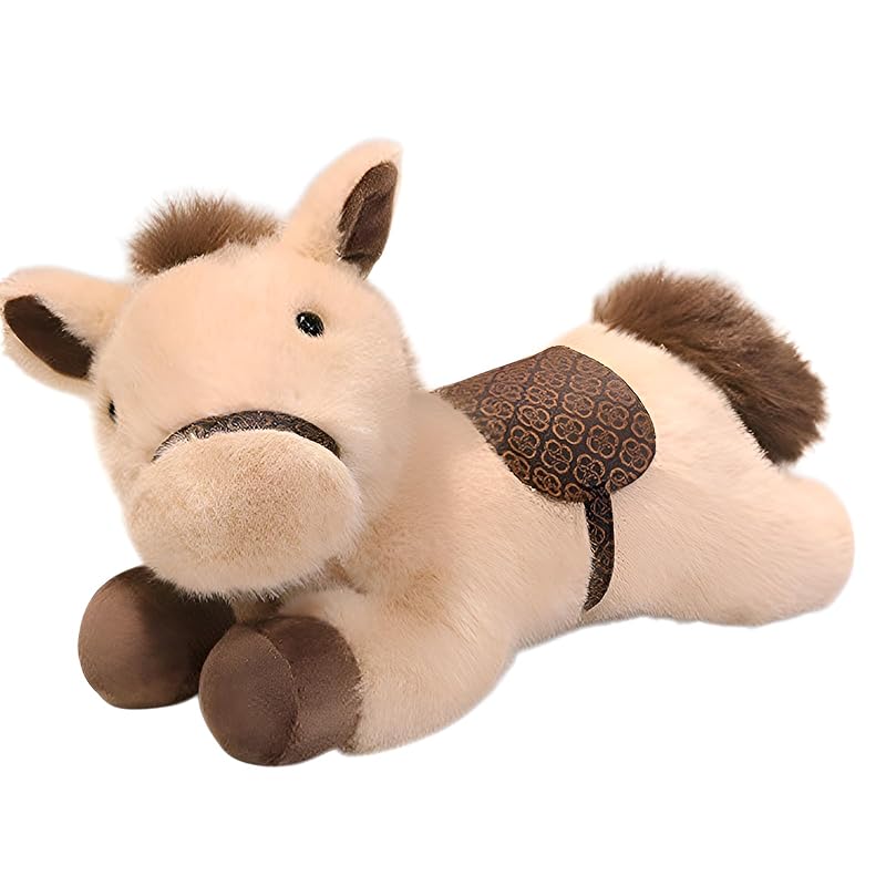 

Плюшева іграшка Arklove Знак Зодіаку Кінь, Мила Тварина, Рік Коня, Коричнева, Ідеально для Нового Року 2026, Тварина, Новорічні Листівки, Мила, М яка, Розміри S-L