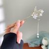 Chinesische High-End Quasten Haarnadel: Hanfu-Haaraccessoire im antiken Stil aus Holz