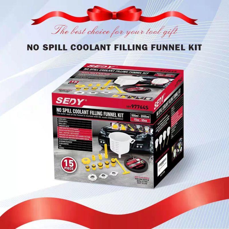 

Набор воронок для добавления антифриза в транспортные средства, комплект для заправки охлаждающей жидкости с защитой от протечек