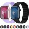 Magnetic Silicone Strap for Apple Watch Bands Ultra 49mm 45mm 41mm 44 40mm 46mm 42mm 38mm Bracelet iWatch Series 10 9 8 7 6 5 SE