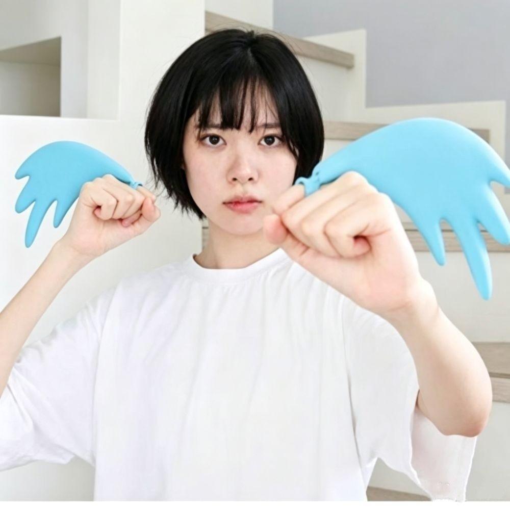2PCS Gag Ring Prank Ring 3D Printing Finger Toy Novelty Gag Gift Party Decor