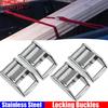 4/8/12PCS Stainless Steel Cam Buckle Ratchet Buckle for 25mm Tie Down Strap/Webbing Cargo Lashing Luggage Bag Belt Metal Buckles