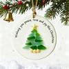 Yousheng Sea Glass Christmas Tree Ornament Coastal Christmas Tree Pendants Handcarfted Sea Glass Art Christmas Decoration for Holiday Home Decor