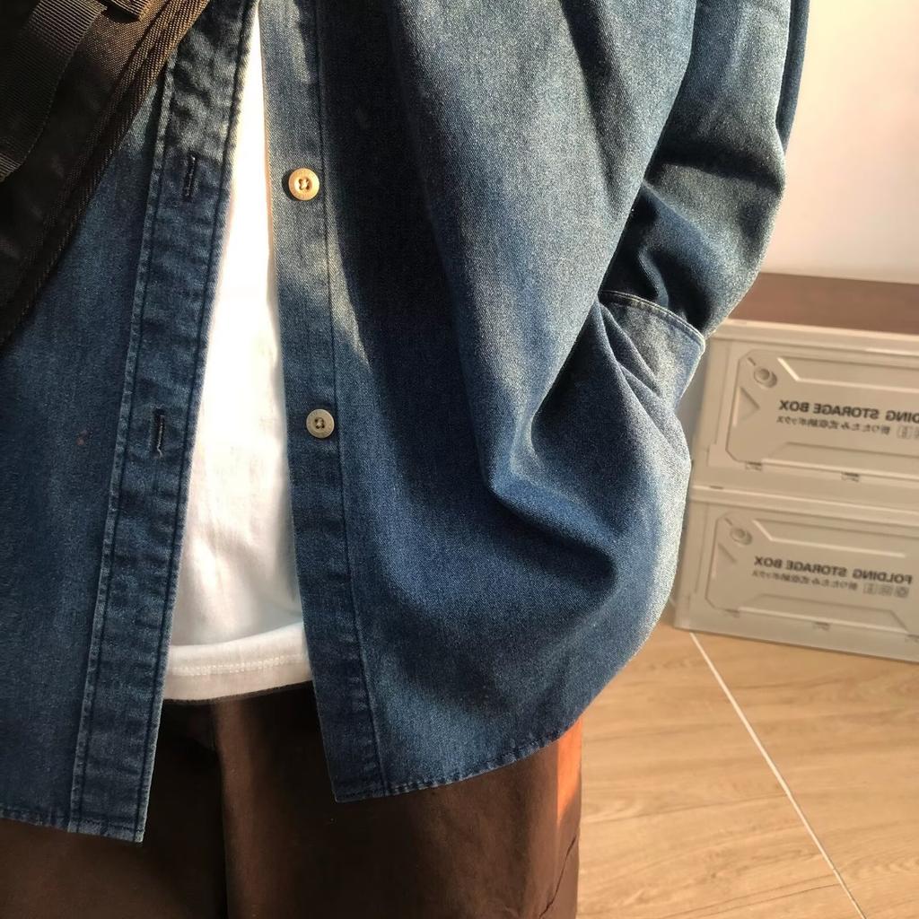 2024 Spring and Autumn Pu Handsome Coat Men's Ins High Street Fashion Brand Hong Kong Style Japanese Harajuku Style Korean Style Trendy Loose Jacket