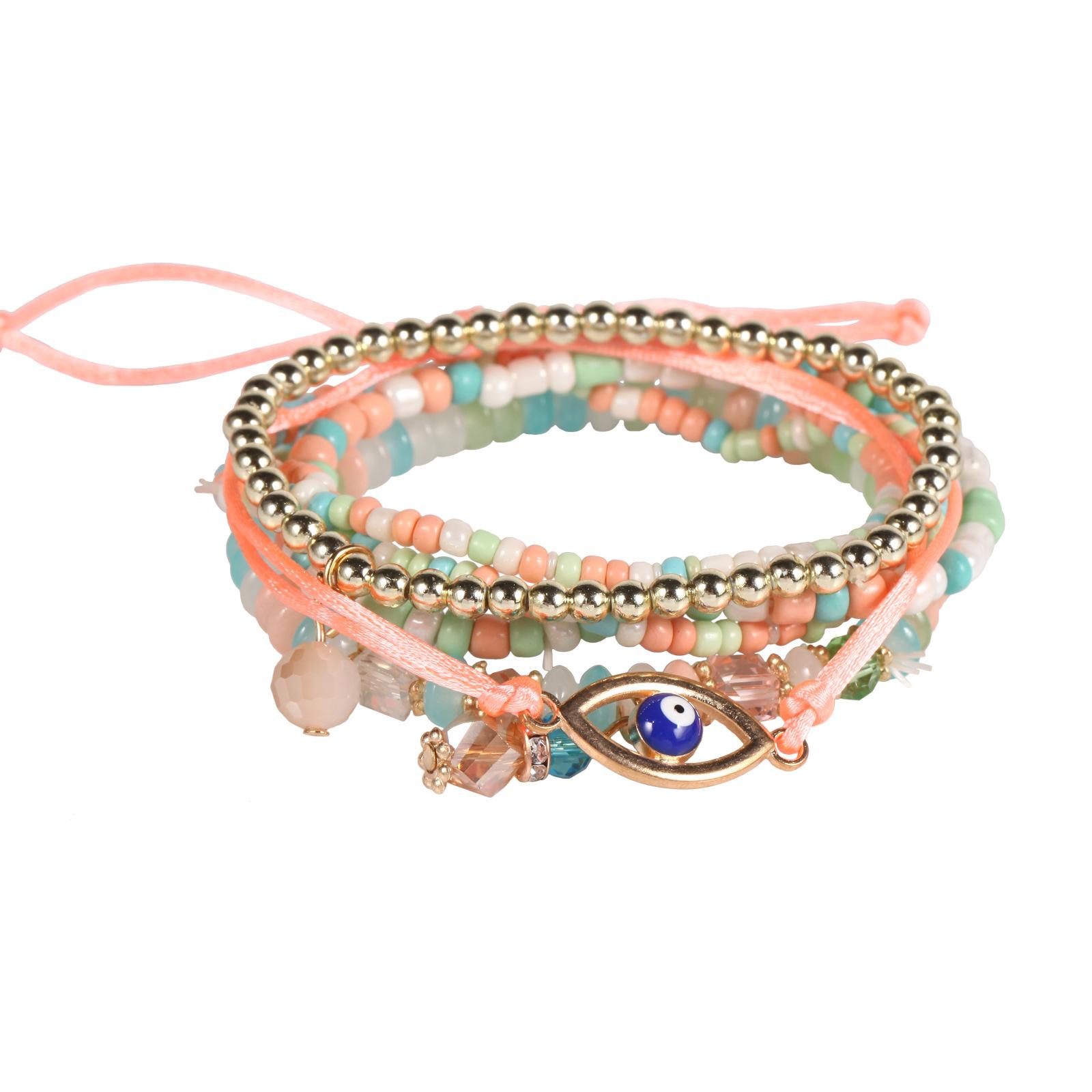 

JYL TS Bracelet Bohemian Shell Rice Bead Design Brings Ocean Vibes color світло-зелений колір