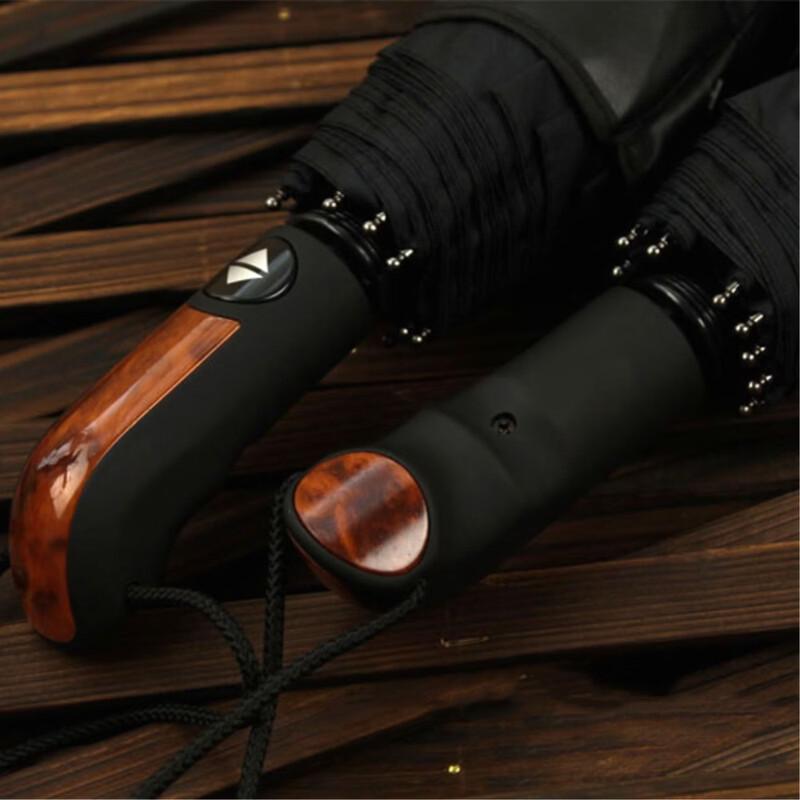PALONY Men's Business Three-Fold Semi-Automatic Umbrella