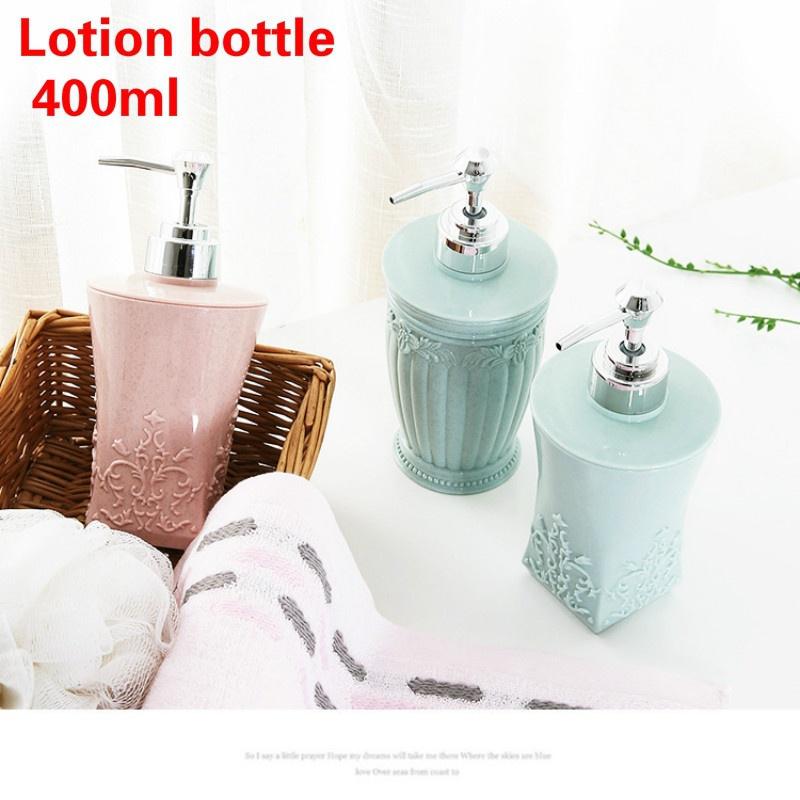 400ml Koupelnový držák na tekuté mýdlo Dávkovač na stlačení pro šampon