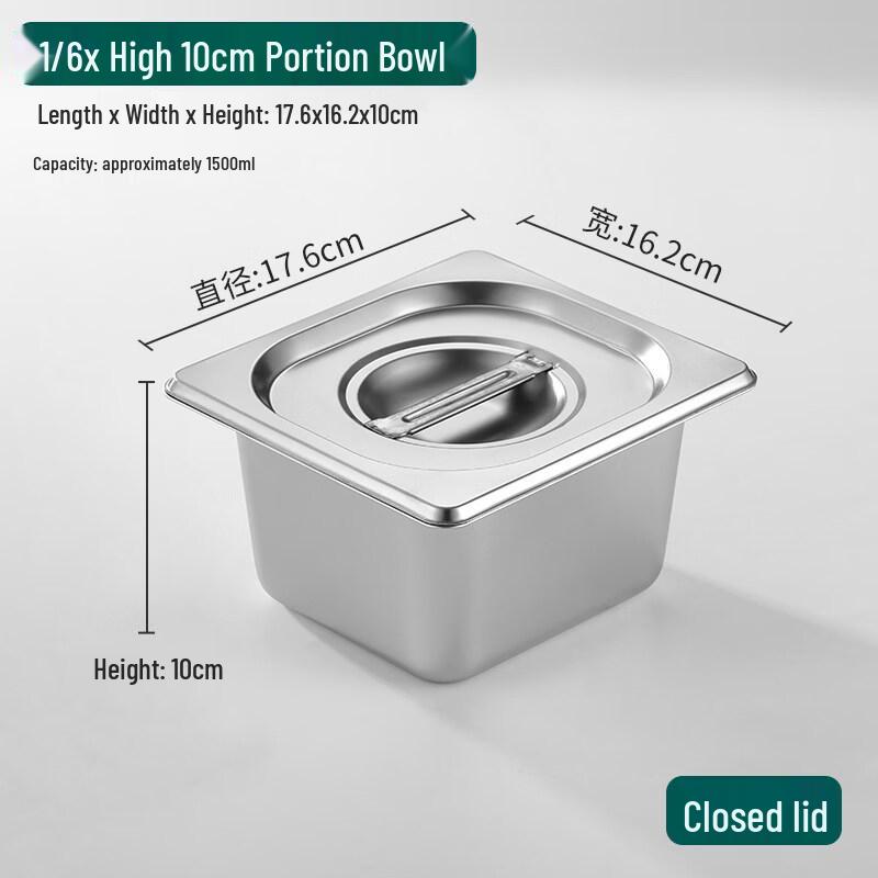 304 Stainless Steel Rectangular Food Container
