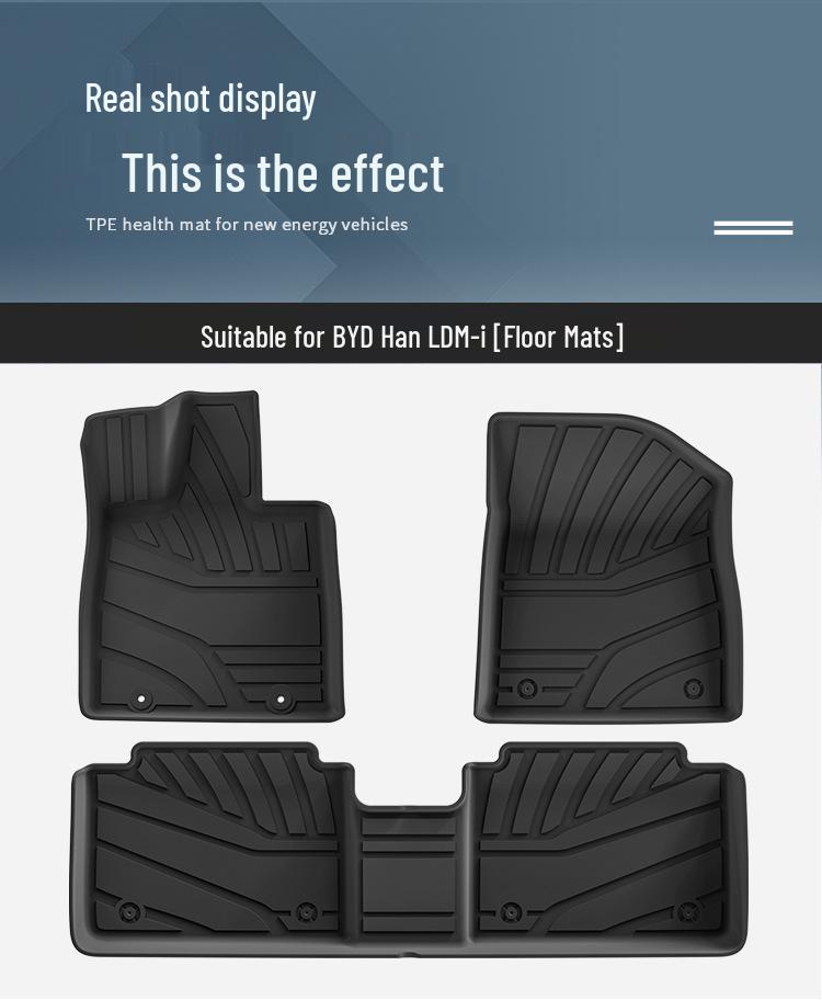 Eco-Friendly TPE Floor and Trunk Mats for 25 BYD Han L DM-i Models