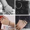Cuff Bangle Bracelet Birthday Gifts for Women Men Stainless Steel Impressed Statement