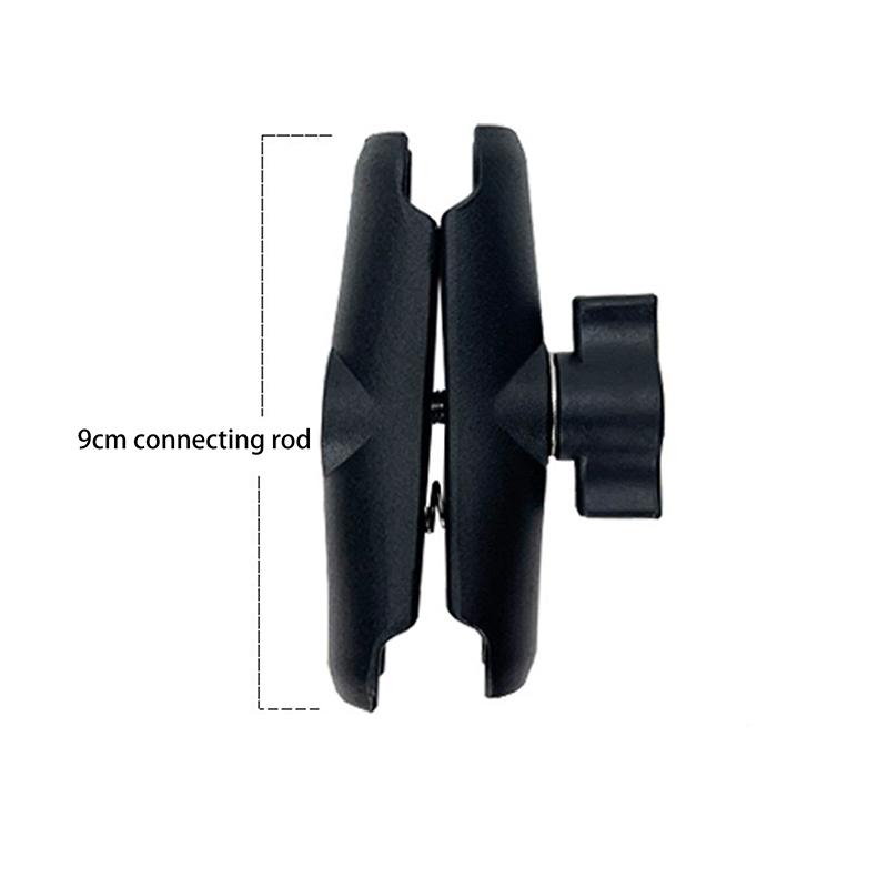 Aluminum Alloy Double Socket Arm For 25Mm/1 Inch Ball Head Holder Mount Clamp For Bicycle Motorcycle Camera Extension Arm