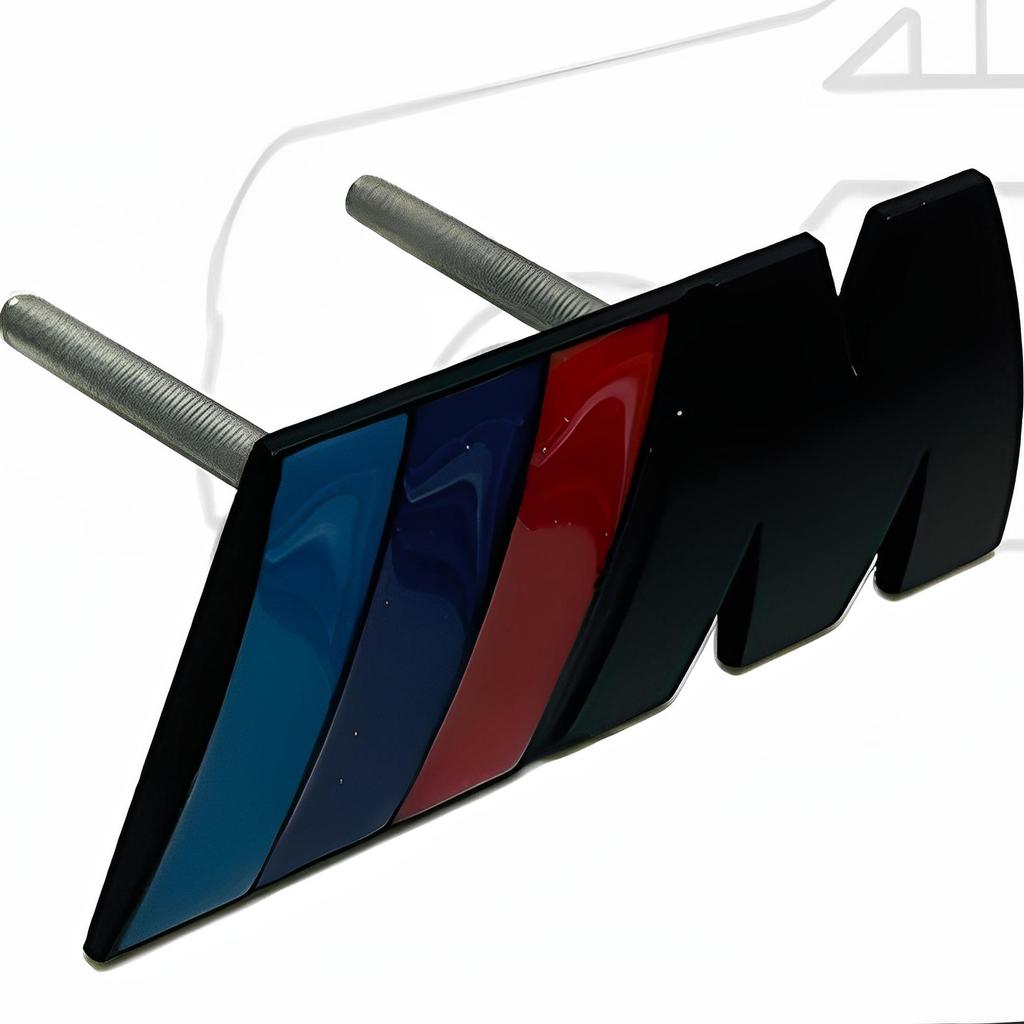 Grilă și Autocolant Aripă Compatibile cu Logo M pentru BMW: Seriile 1, 3, 4, 5, X1, X3, X5