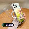 Girl Dog Puppy Clear TPU Magsafe Mobile Phone Case for iPhone 17 16 15 14 13 12 11 Air Pro Max Plus Mini Colorful Cover