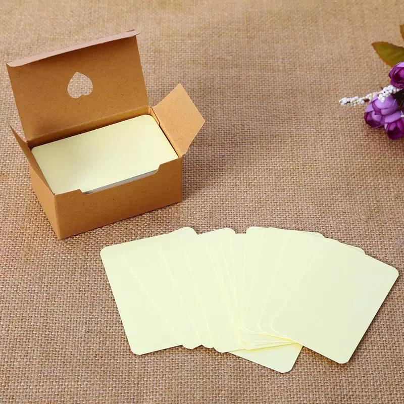 200 Sheets of Small Blank Flashcards for Messages & English Words