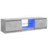 Vidaxl Szafka Pod Tv Z Led, Szarość Betonu, 140X40X35,5 Cm