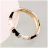 Personality exaggerated fashion bracelet women's enamel color drop alloy wide face bracelet niche temperament commuter jewelry