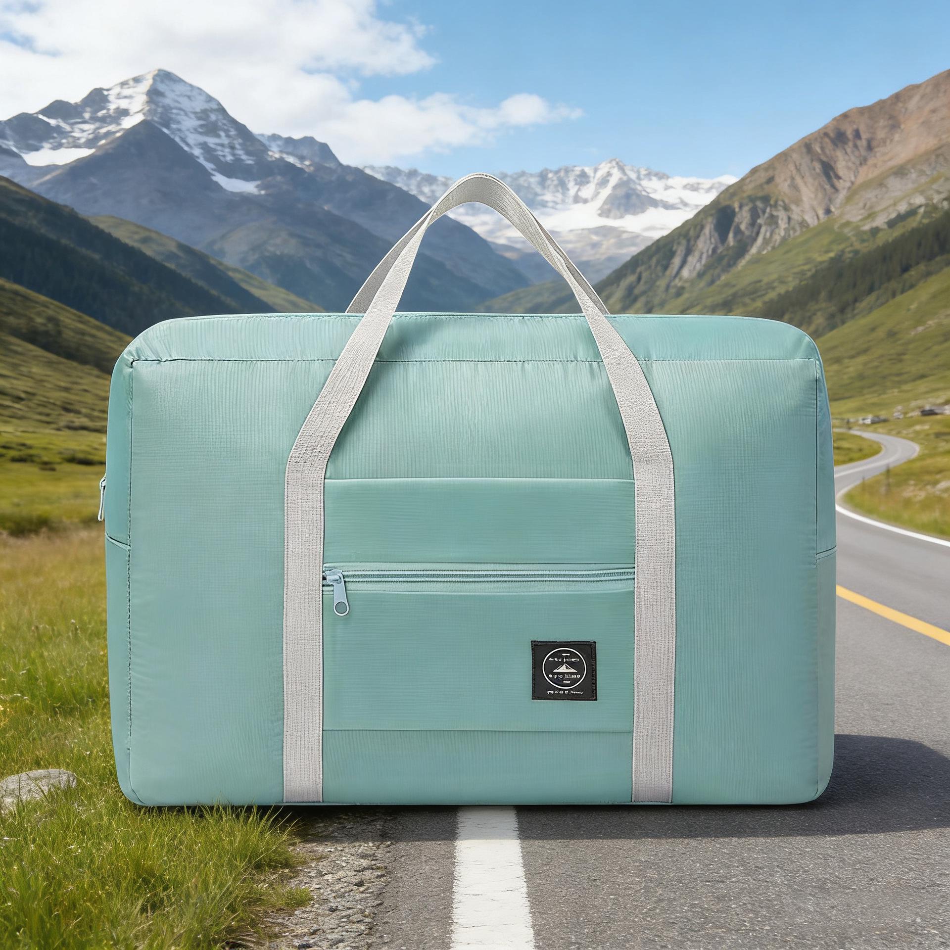 «Корейская складная водонепроницаемая дорожная сумка большой вместимости, 2-го поколения» 20-inch зелёный