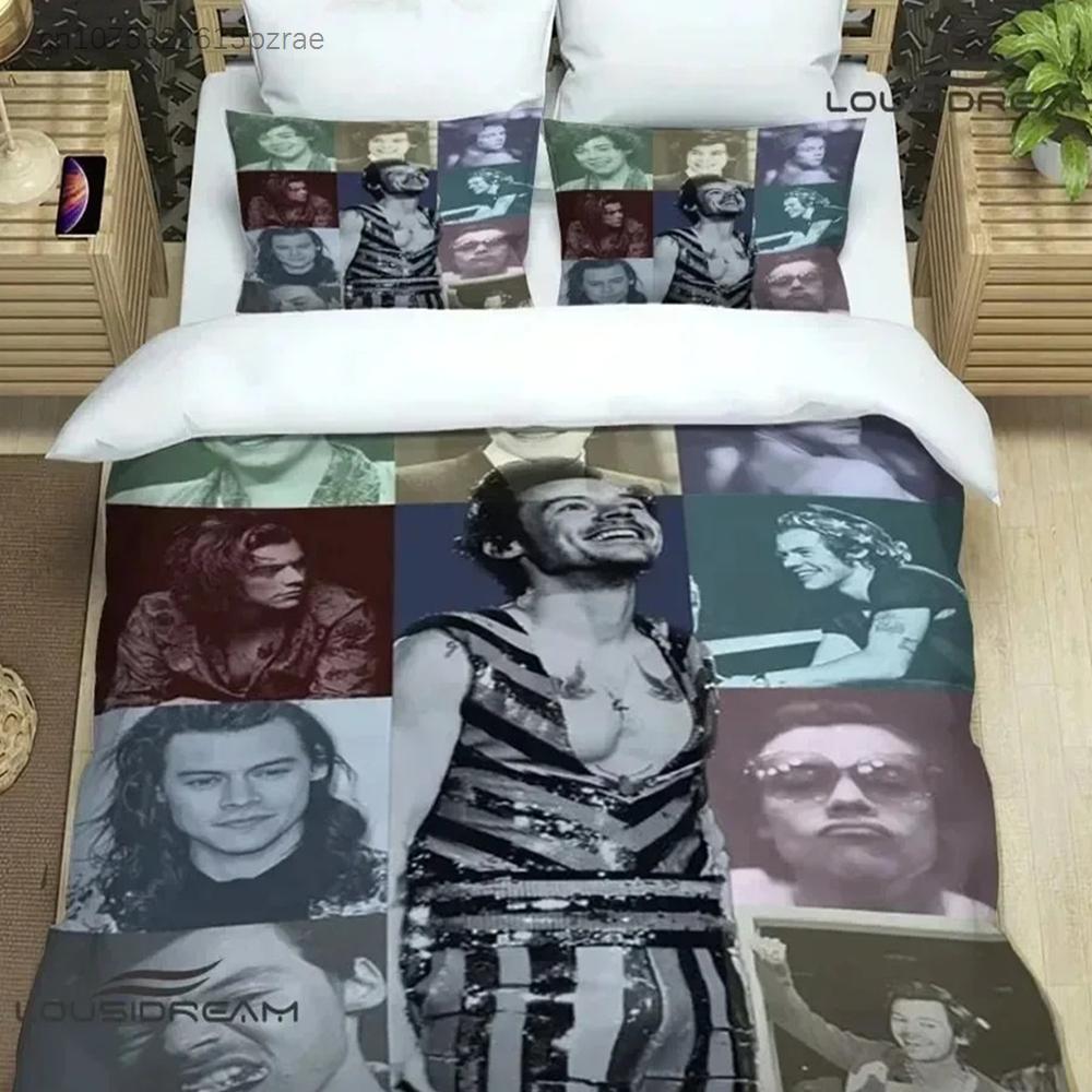 Zanger H-Harry-Styles Beddengoed Sets Exquise Beddengoed Set Dekbedovertrek Beddekbed Set Beddengoed Set Luxe Verjaardagscadeau