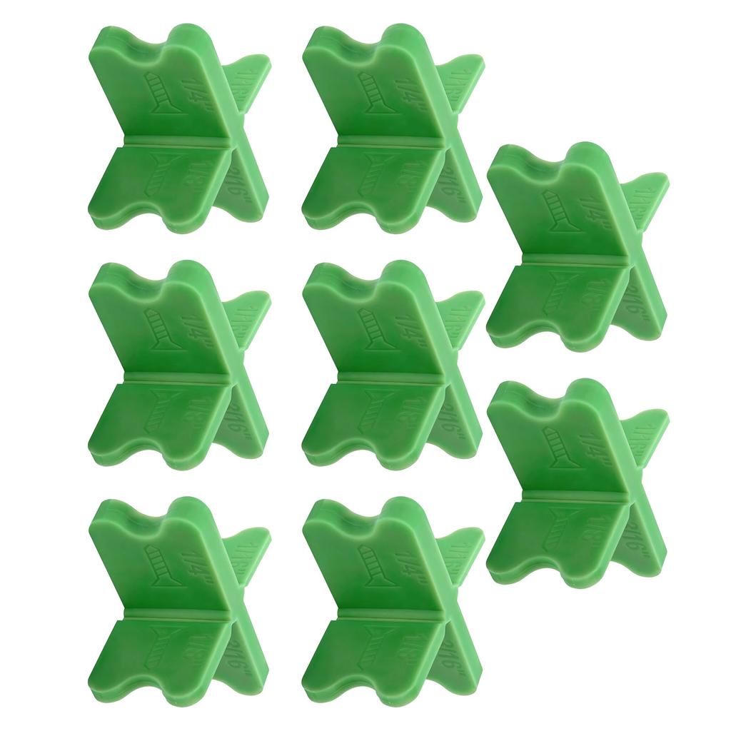 8 Pcs Deck Spacer 4 Thickness PP Deck Board Spacing Tool for Patio Balcony Poolside Dock Green 8 Pcs