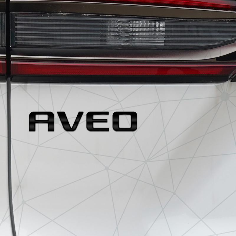 3D Auto Metaal AVEO Badge Auto Achterklep Embleem Sticker LOGO Decoratie Voor Chevrolet Cruze Spark Sail Orlando Sonic Carrosserie Styling