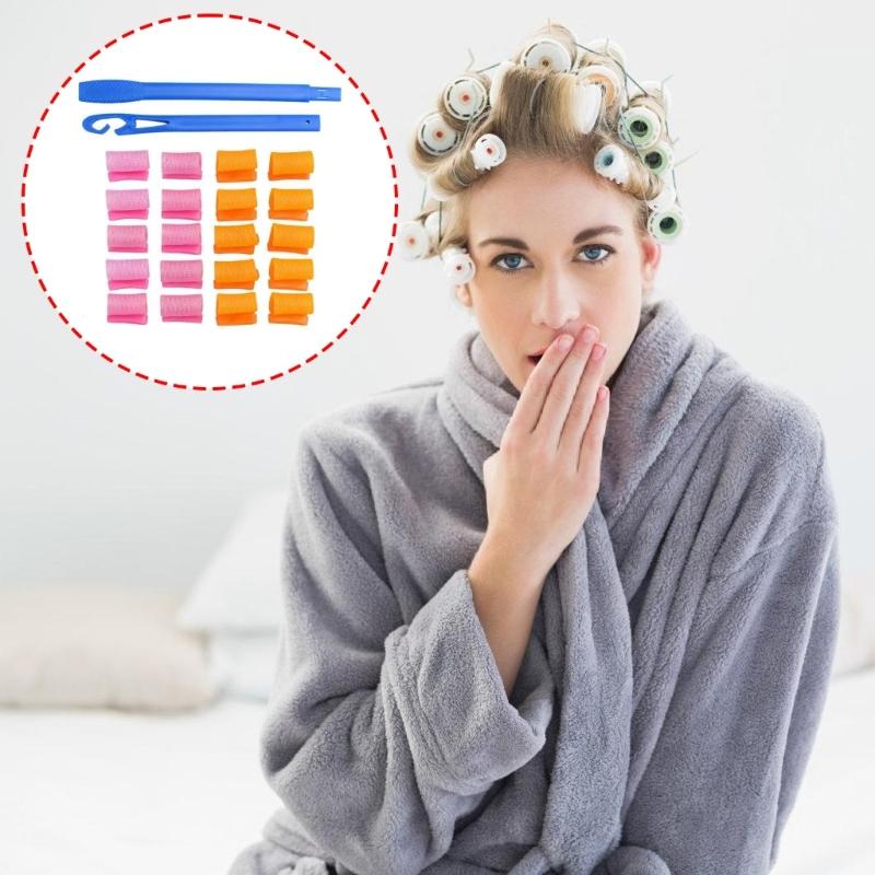 Heatless Hair Rollers For Natural Curls Snail Shape Design With Ecological Friendly PVC Materials PainFree Styling Kit