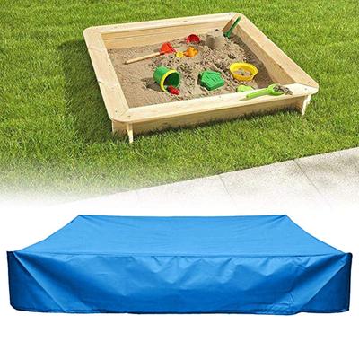 120x120x20cm 210D Oxford-Gewebe Sandkastenabdeckung Quadratische Poolabdeckung mit Kordelzug Sandkastenabdeckung