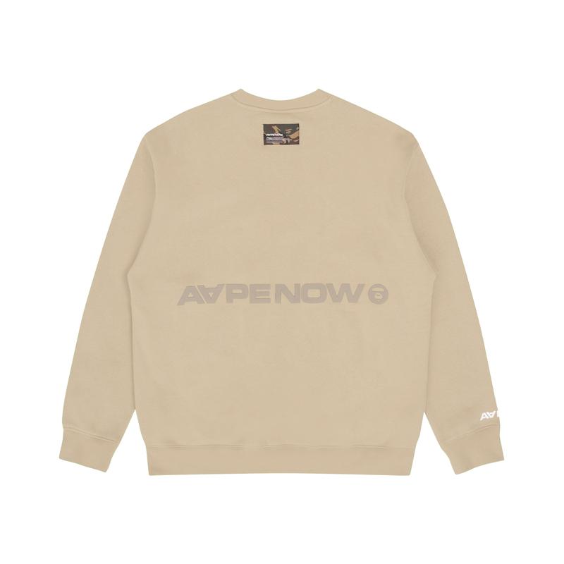 Aape By *A Bathing APE® Ape Head Patch Crew neck Sweatshirt AAPSWM3897XXJ
