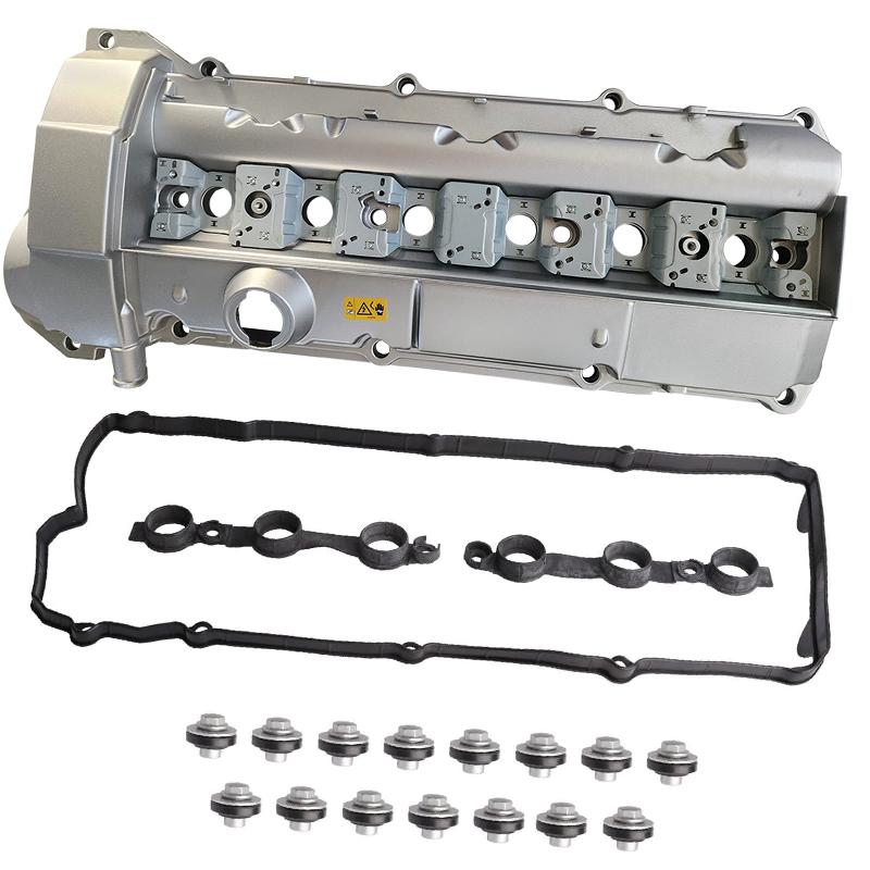 11121703341 Aluminum Engine Valve Cover for BMW Series 3 E36 E39 323is 328is 528i 2.8L 3.2L Auto Parts Cylinder Head Bonnet Set