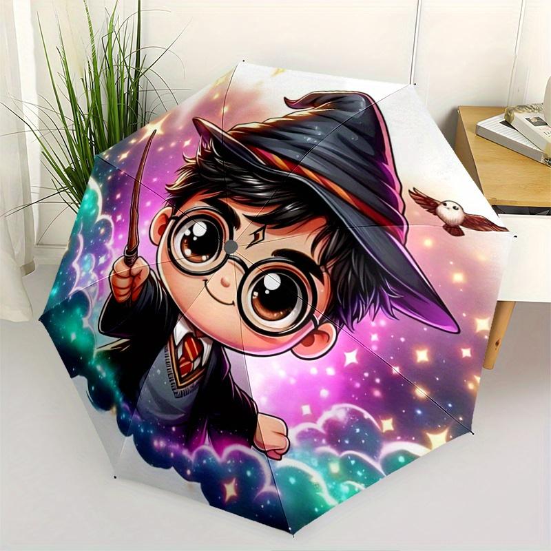 

1pc Automatic Opening/Closing Umbrella with Portable Tri-Fold Design, 8 Iron Ribs - Outdoor, for Fans, Travelers, Everyday Use, Festive Gift.F073
