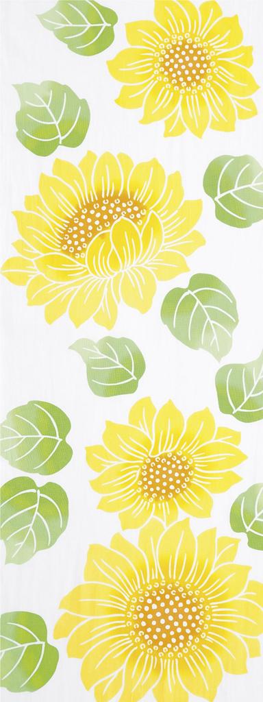 Wabunka Tenugui Hand Sunflower 33 X 90 Posogi-zome (Chū-sen) Towel, Field, Cm, TE-285