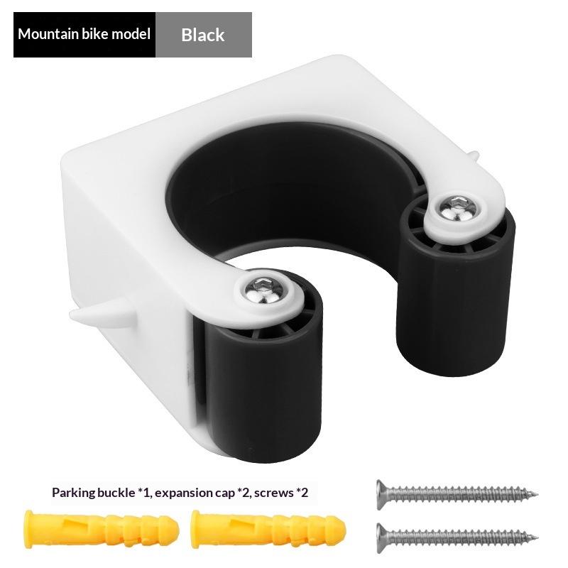 Compact Road Bike Tire Clamp Set with Space-saving Parking Hanger