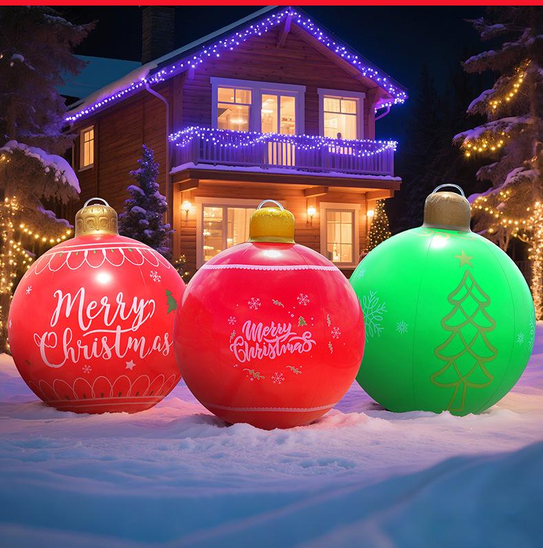 Inflatable Christmas Balls for Garden Party Atmosphere Decoration