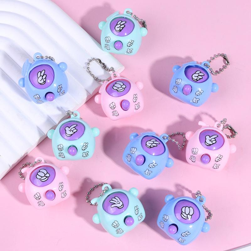 1 szt. Brelok Jajko Zgaduj Nożyce Kamień Papier Jajko Zmieniające Twarz Zabawka Kreatywne Prezenty Spot