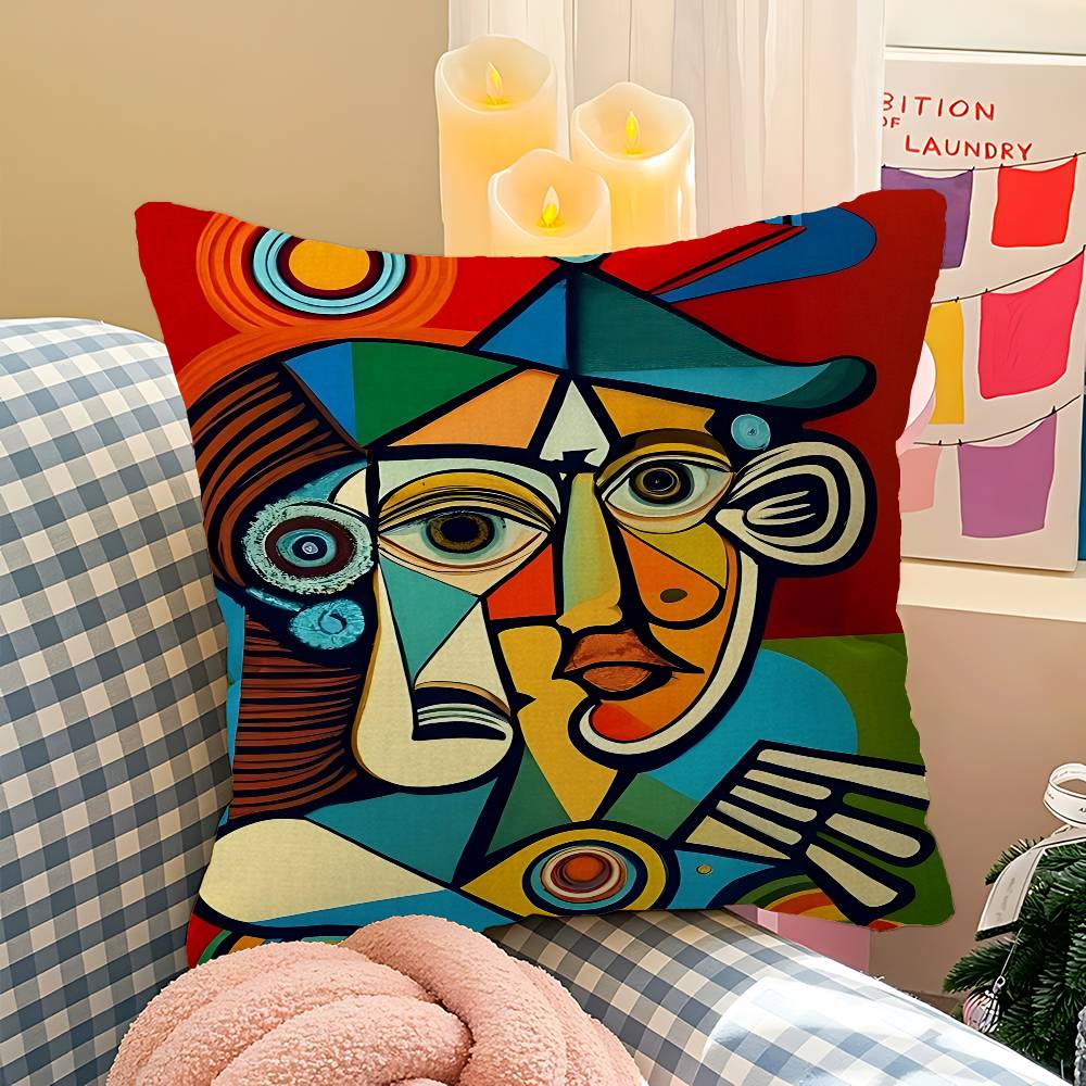 Pablo Picasso Famous Artwork Cushion Cover Car Throw Pillow Case For Sofa Car Christmas Gift 40x40cm 45x45cm