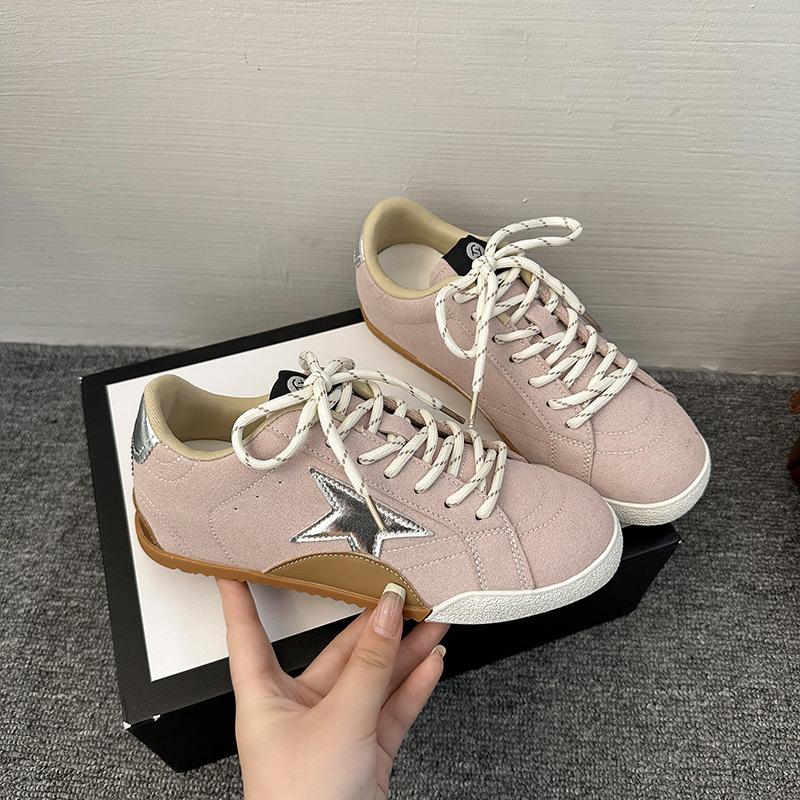 [Fanfuna] 2025 Autumn New Retro Old Stars Small Dirty Shoes Color Matching Lace Dirty Shoes Women's Shoes Tide