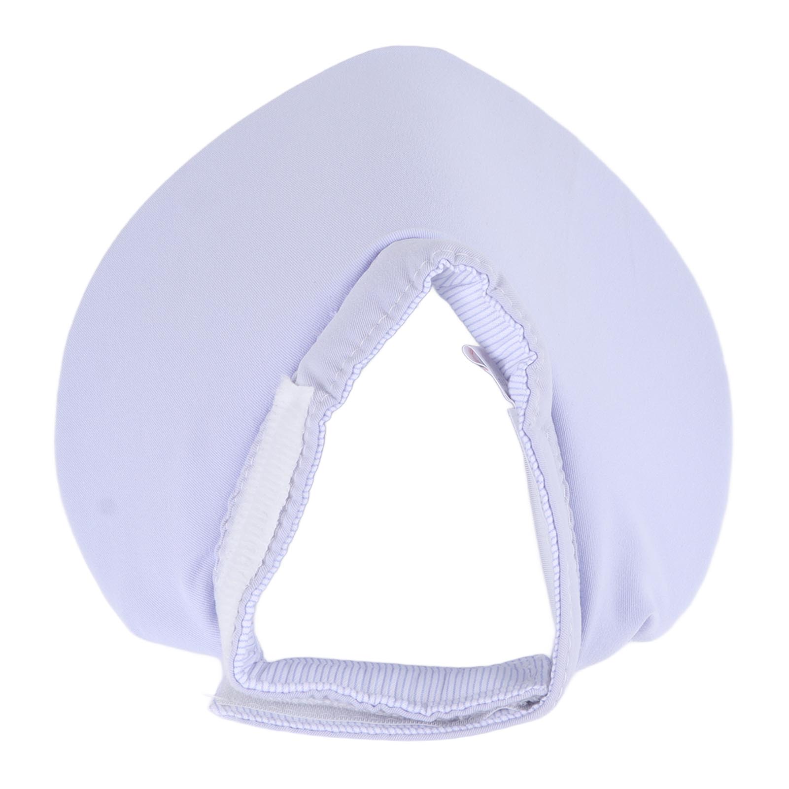 

Pet Bib Soft Lightweight Adjustable Prevent Licking Bite Hook and Loop Closure Cat Saliva Towel M Size светло-синий