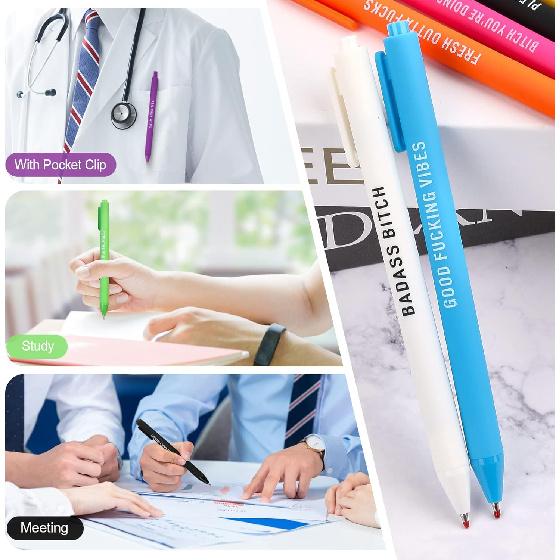 .com : Niziline 11/22Pcs Swear Word Daily Pen Set, Yocartgo Pens, Funny Pens, Funny Office Gifts (11) : Office Products