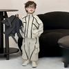Boys' Workwear Spring Outfits Children's Casual Sports Clothes Baby Handsome Two-Piece Set