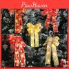 Elegant Christmas Decor Warm Light Bow Hanging Ornament For Festive Tree Display