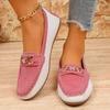 Fashion Plus Size 43 Women's Flat Loafers Spring Autumn New Fashion Color Matching Round Toe Slip on Comfort Casual Shoes Zapatos Mujer